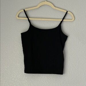 Madewell Sleek Black Camisole Top